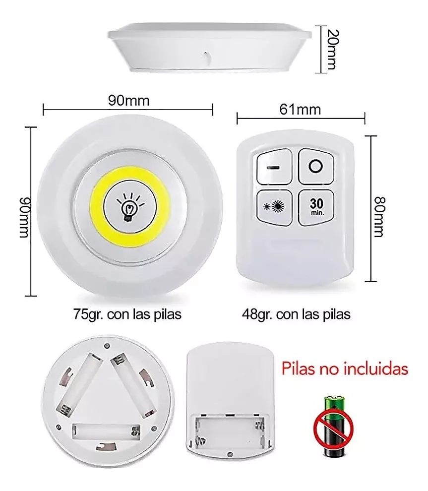 Juego Bombilla X3 Luces Led Inalámbrica