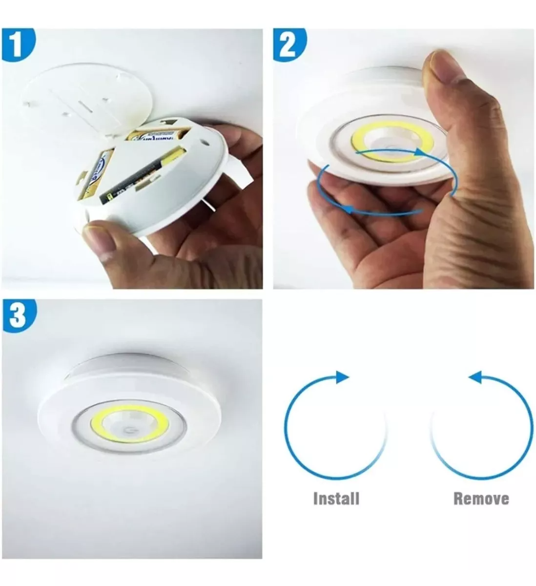 Juego Bombilla X3 Luces Led Inalámbrica